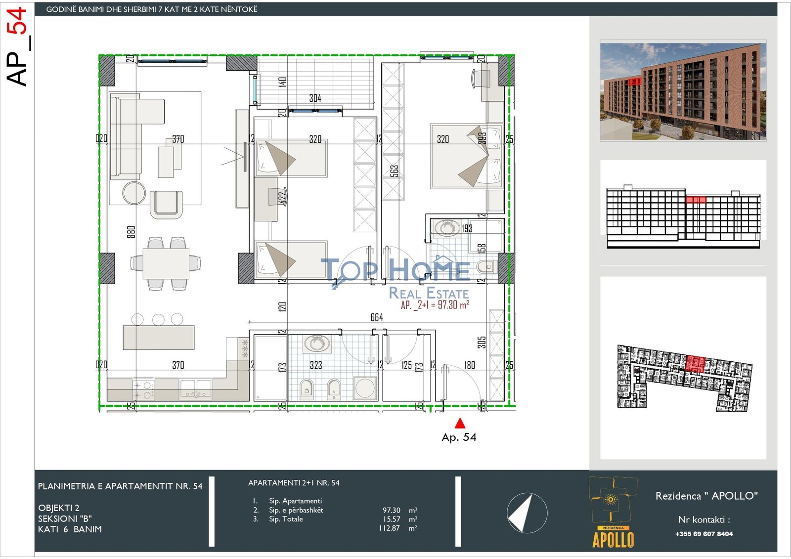 Apartament 2+1, Rezidenca "APOLLO"