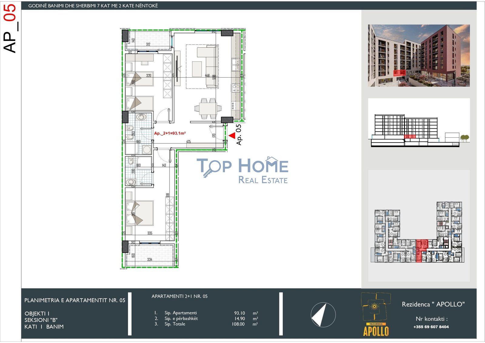Apartament 2+1, Rezidenca "APOLLO"